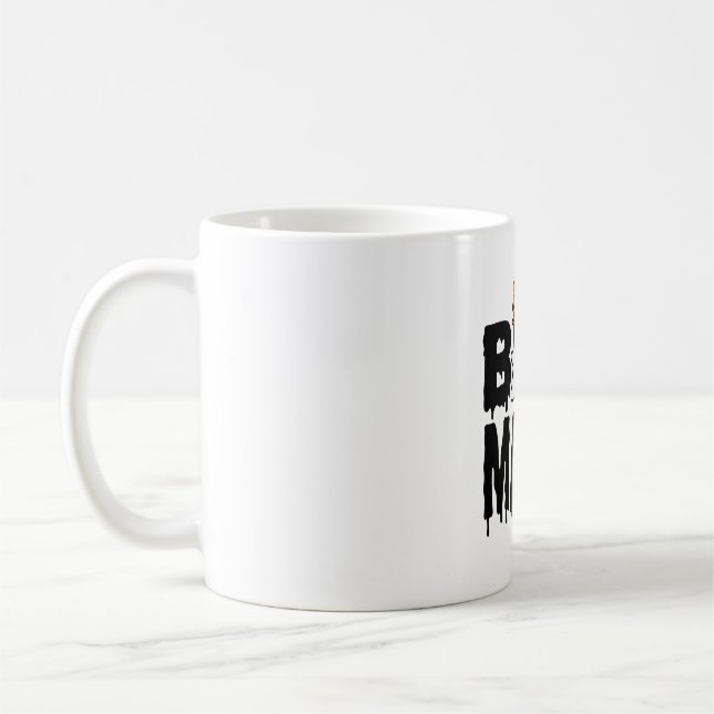 Boo Mama Halloween Ghost Pumpkin Bow Design Coffee Mug (Left)