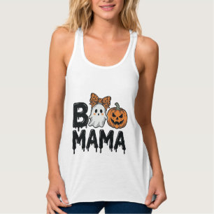 Boo Mama Halloween Ghost Pumpkin Mum Shirt Design_