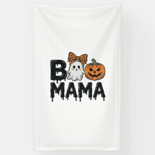 Boo Mama Halloween Ghost Pumpkin Mum Shirt Design_ Banner