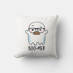 Boo-mer Funny Middle Aged Ghost Pun  Cushion