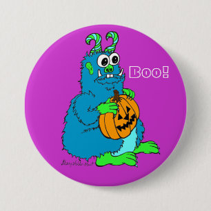 Boo Monster with Pumpkin Pin