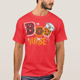 Boo Nurse Spooky Fall, Funny Health Worker Nurse H T-Shirt