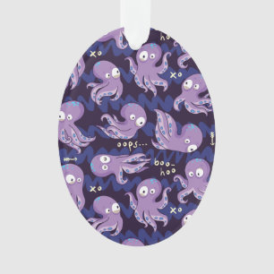 Boo Octopus Cute Purple Kids Clothing & Décor Ornament