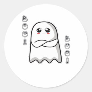 Boo Of Disapproval Classic Retro Classic Round Sticker