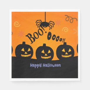 Boo! Oooh! Happy Halloween Napkin