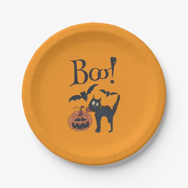 Boo! Paper Plate (Front)