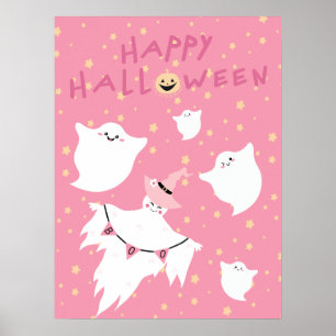 Boo Pastel Halloween Decor Pink Nursery Lil Ghost