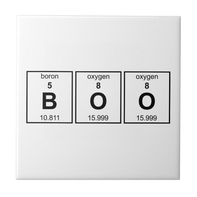 BOO Periodic Table Tile (Front)