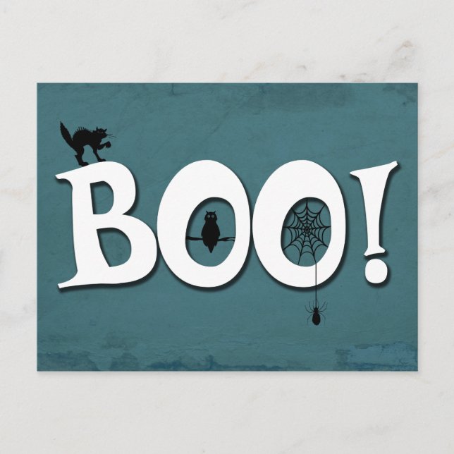 Boo! Postcard (Front)