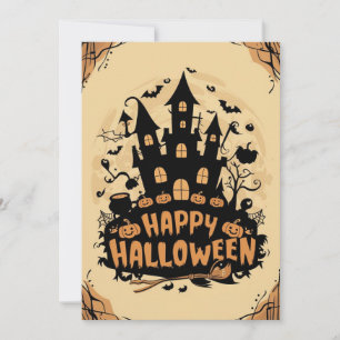 Boo Pumpkin Happy Halloween card