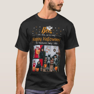 Boo pumpkin jack-o-lantern Halloween Photo Collage T-Shirt