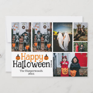 Boo Pumpkin Jack O Lantern Spooky Photo Halloween Holiday Card