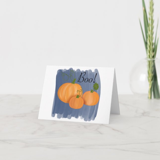 Boo Pumpkins Holiday Card (Front)