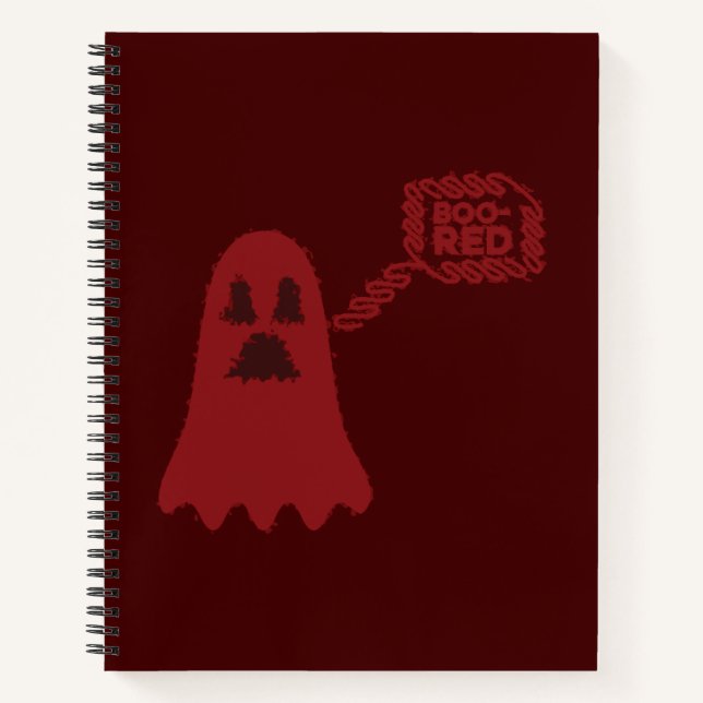 Boo-Red Spiral Notebook (Front)