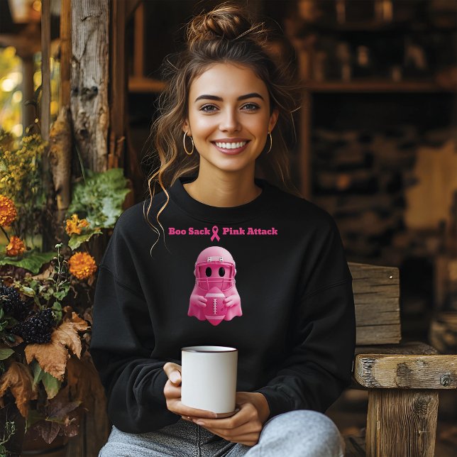 Boo sack pink attack breast cancer awareness sweatshirt (Creator Uploaded)