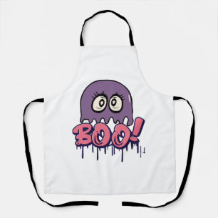 Boo scary apron