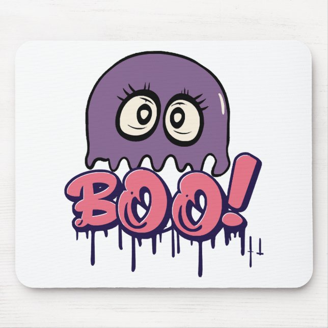 Boo scary mouse pad (Front)