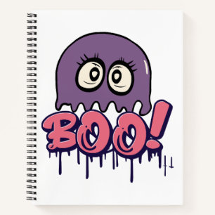 Boo scary notebook