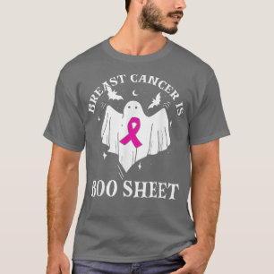 Boo Sheet Breast Cancer Awareness Funny Pun Humour T-Shirt