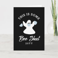 Boo Sheet Funny Ghost Halloween Quote Custom