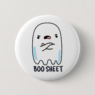 Boo Sheet Funny Halloween Ghost Pun 6 Cm Round Badge