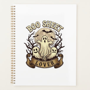 Boo Sheet Lover Halloween Ghosts Moon Bats_1 Planner