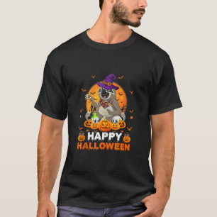 Boo Sheet Scary Ghost Pumpkin Moon Witch Sloth Hal T-Shirt