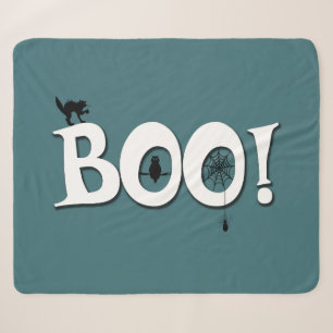 Boo! Sherpa Blanket