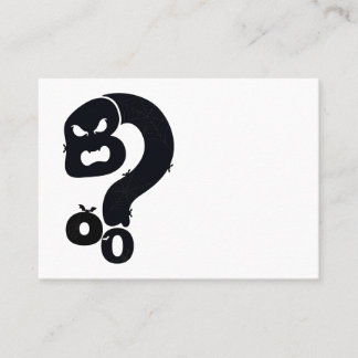 Boo Skull Question Mark Calling Card