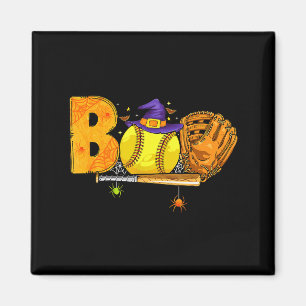 Boo Softball Player Catcher Tcher Funny Halloween  Magnet