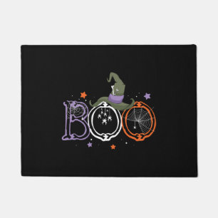 Boo Spiders Witch Hat Halloween Costume Cool Gifts Doormat