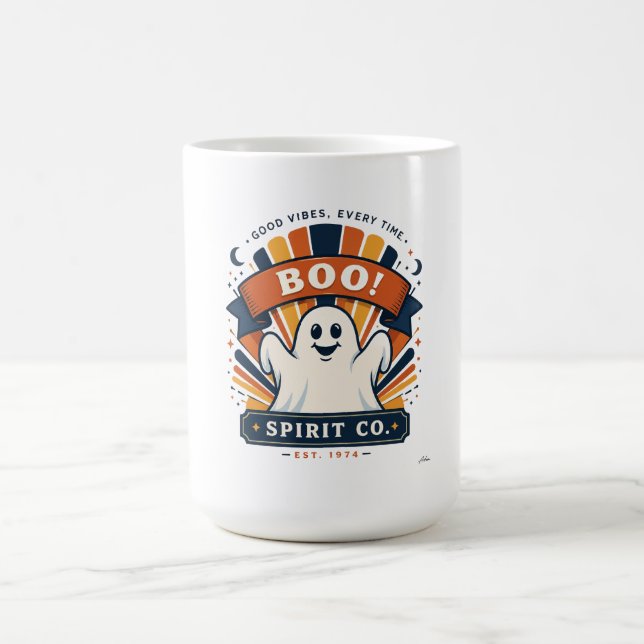 Boo Spirit Co. Ghost Long Sleeve Coffee Mug (Center)
