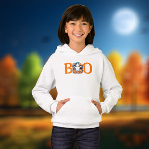 Boo Spooktacular Cute Halloween Hoodie for Girls