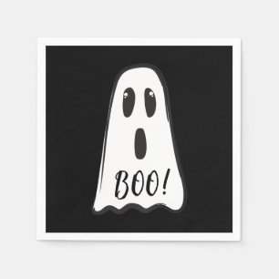 BOO! Spooky Cute Ghost Halloween Costume Party Napkin