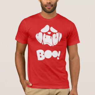 Boo Spooky Face Halloween for men  T-Shirt