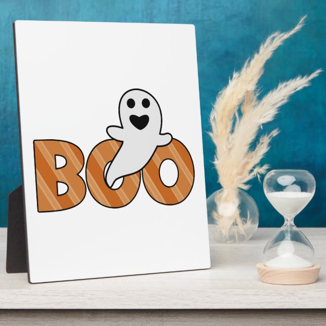 BOO Spooky Halloween Plaque (Side)