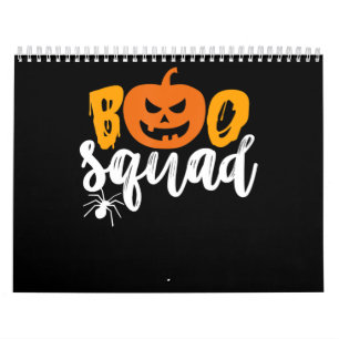 Boo Squad - Funny Pumpkin Spider Halloween Calendar