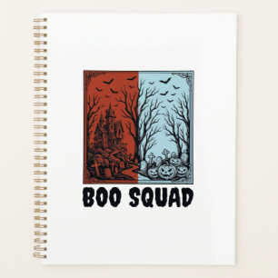Boo Squad Vintage Halloween Pumpkin Shirt Design_1 Planner