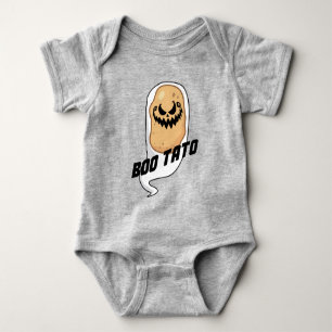 Boo-Tato Spooky Potato Food Halloween Baby Bodysuit