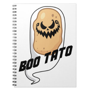 Boo-Tato Spooky Potato Food Halloween Notebook