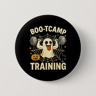 Boo-tcamp Training Funny Halloween Workout Gym 6 Cm Round Badge