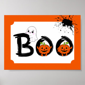 Boo team funny Halloween Poster