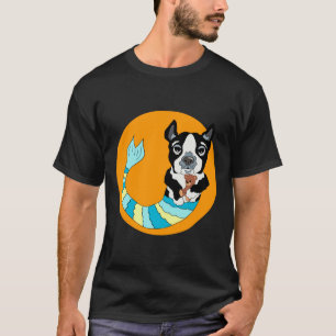Boo The Boston Terrier Mermutt T-Shirt
