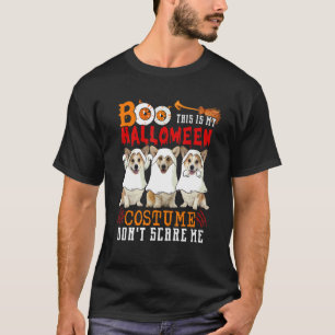 Boo This Is My Halloween Costume Three Corgi Dogs T-Shirt