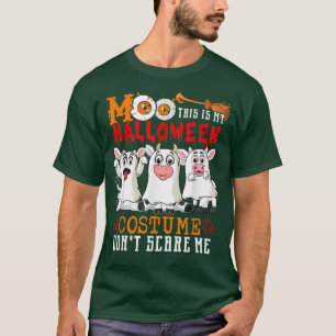 Boo This Is My Halloween Costume Three Cows Farmer T-Shirt