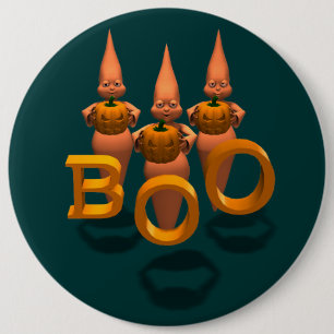 Boo! Three Cute Ghosties 6 Cm Round Badge