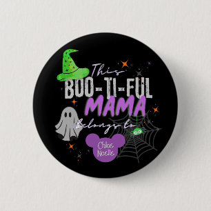 Boo-ti-ful Mama Pin   Custom Halloween Gift