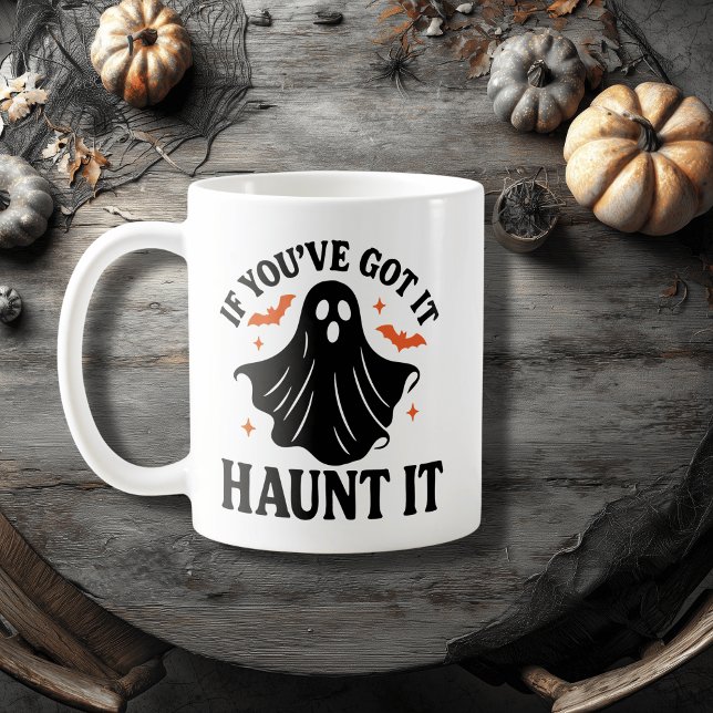 Boo-tiful and Booked, Halloween Ghost, Bats, Stars Coffee Mug (Creator Uploaded)
