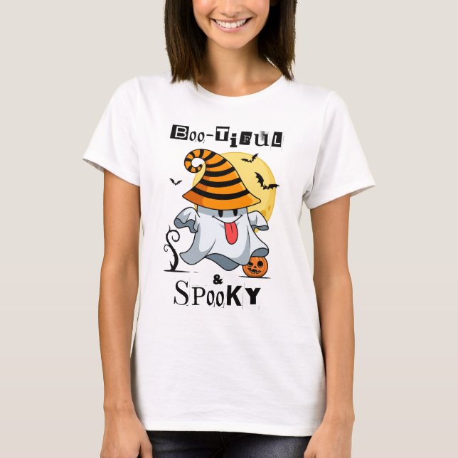 Boo-tiful and Spooky T-Shirt (Front)