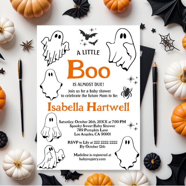 Boo-tiful Baby on the Way – Halloween Baby Shower  Invitation (Creator Uploaded)